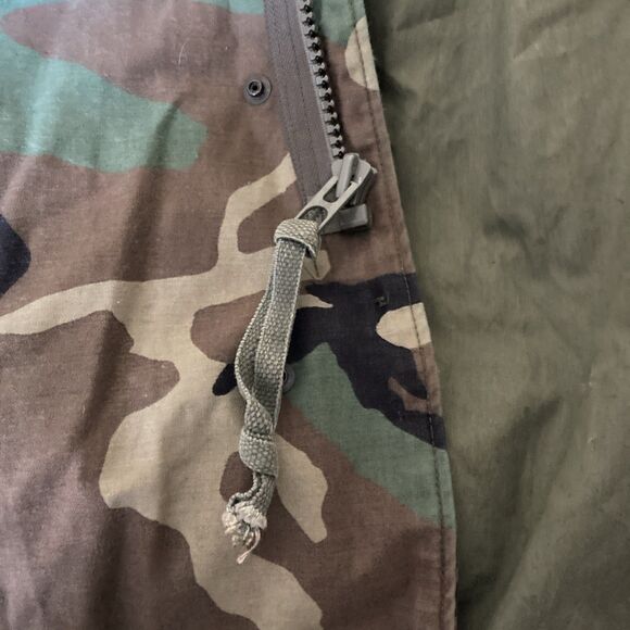 Military Issued Cold Weather Field Jacket L Woodland Camouflage Tactical Gear - Picture 3 of 16